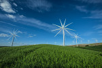 Windmills in the Palouse in Washington