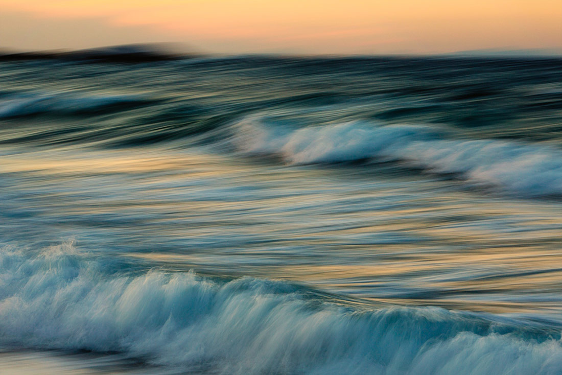 The beautiful waves of Naxos, Greece