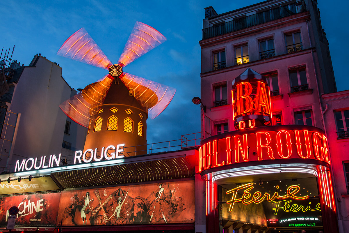 Moulin Rouge after dark