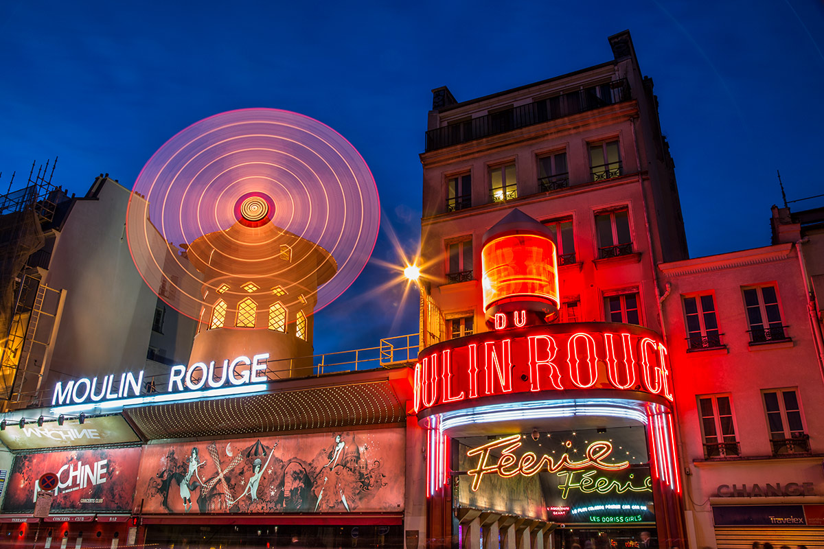 Moulin Rouge after dark