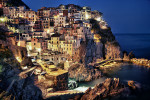 Manerola, after dark, Cinque Terre, Italy