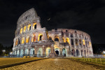 Roman Coliseum after dark