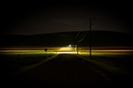 After dark on Highway 195
