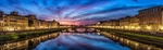 Blue hour on the Arno River in Florence