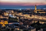 Florence from above after dark