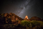 The Milky Way and the Chapel of the Holy Cross, Sedona