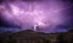 Wild bolts by Cathedral Rocks