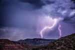 Lightning during the monsoon season in Sedona
