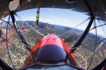 Flying high above Sedona's red rocks
