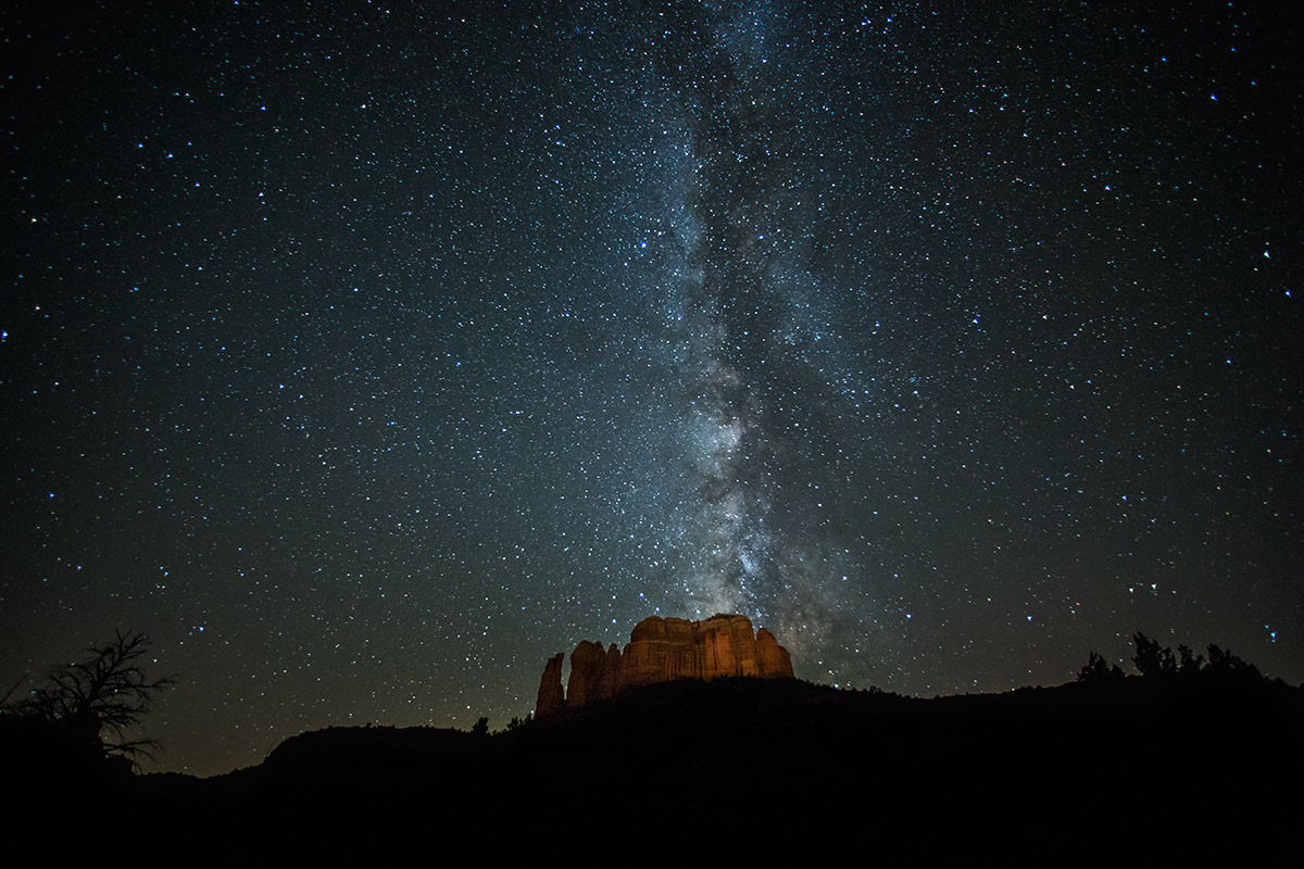 The Milky Way over Cathedral Rocks