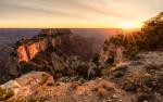 Sunset at the North Rim of the Grand Canyon 