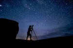 Me shooting the night sky in Arches