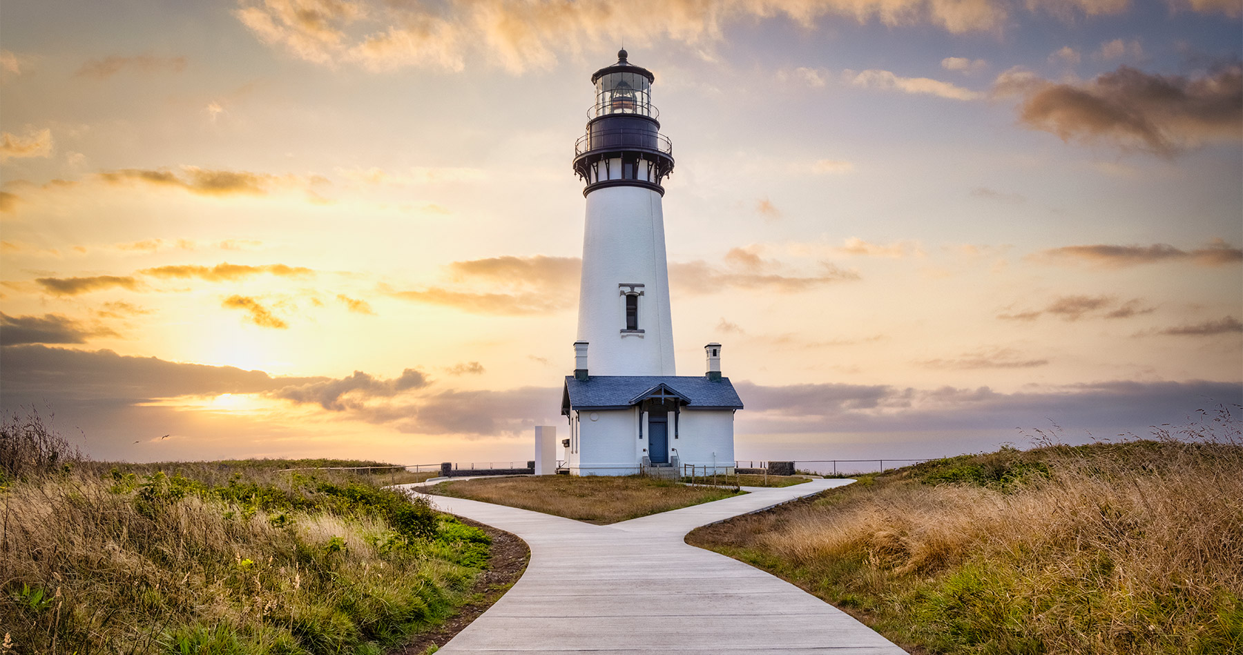 Yaquina Head Lighthouse on the coast of Oregon