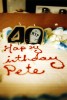 Peter designed his own 40th birthday cake. Three people showed for the day long party.    