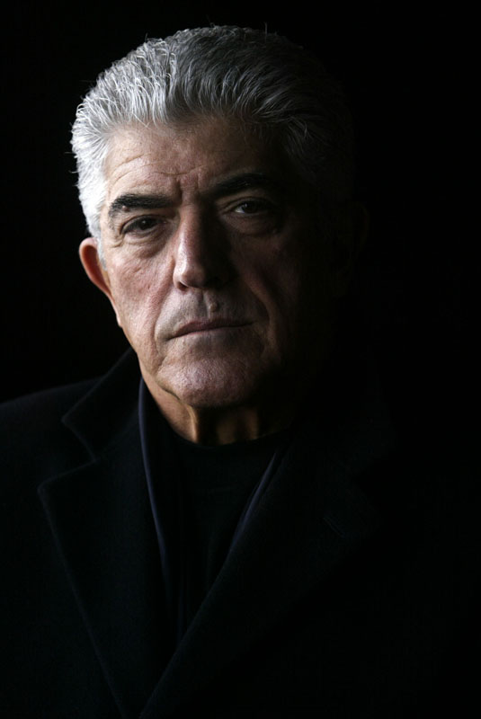 Frank Vincent of the Soprano's during a photo shoot at Guys and Dols Pool Hall.