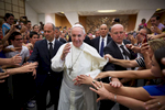Pilgrims rejoice at meeting Pope Francis during a general audience in Vatican City.
