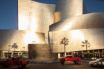 Frank Gehry's Walt Disney Concert Hall at sunrise, downtown LA.