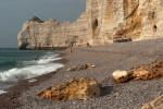 Chalk cliffs, Normandy.