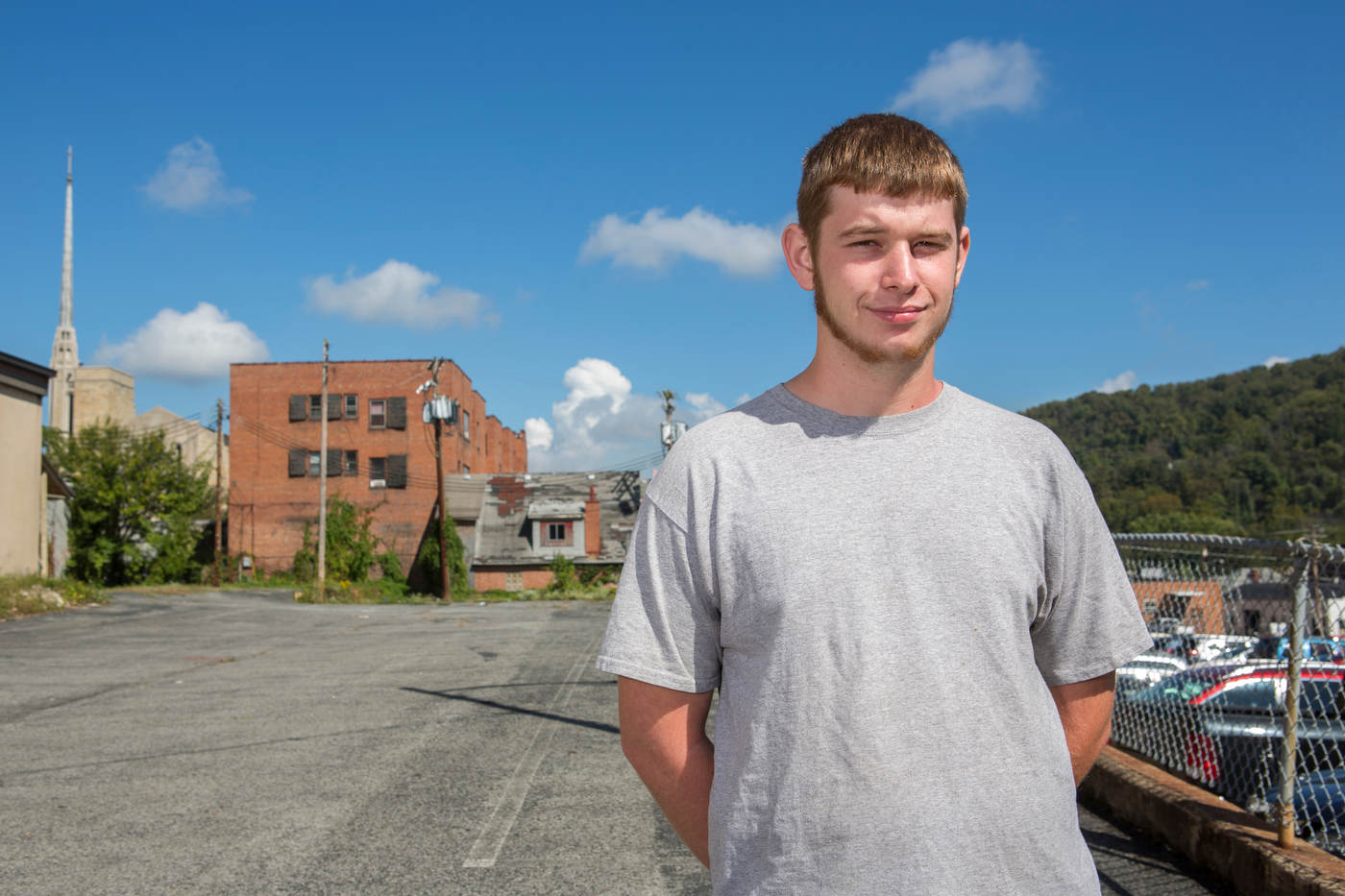 {quote}I am a big Trump fan, he will bring back the coal industry and send illegal immigrants who take our benefits back where they belong{quote}, Brady Ross, 19, who just lost his job as a flagger in oil drilling | Clarksburg, West Virginia. 
