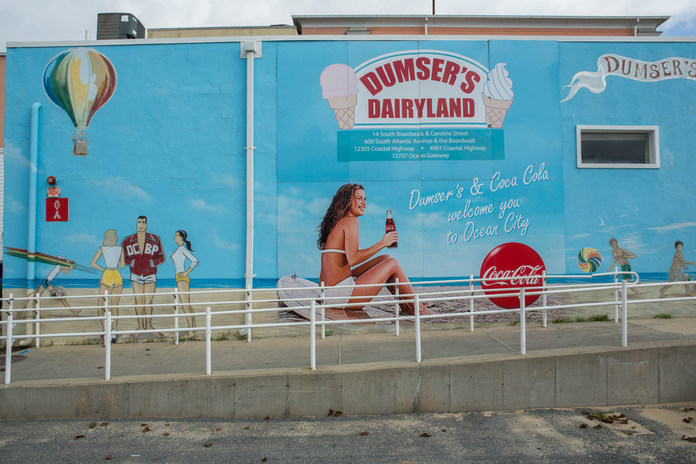 Mural, Ocean City, Maryland, at the end of Route 50.