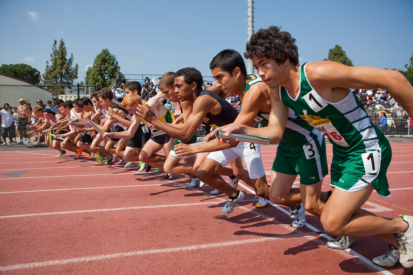 High school track & field meet, for Nike.