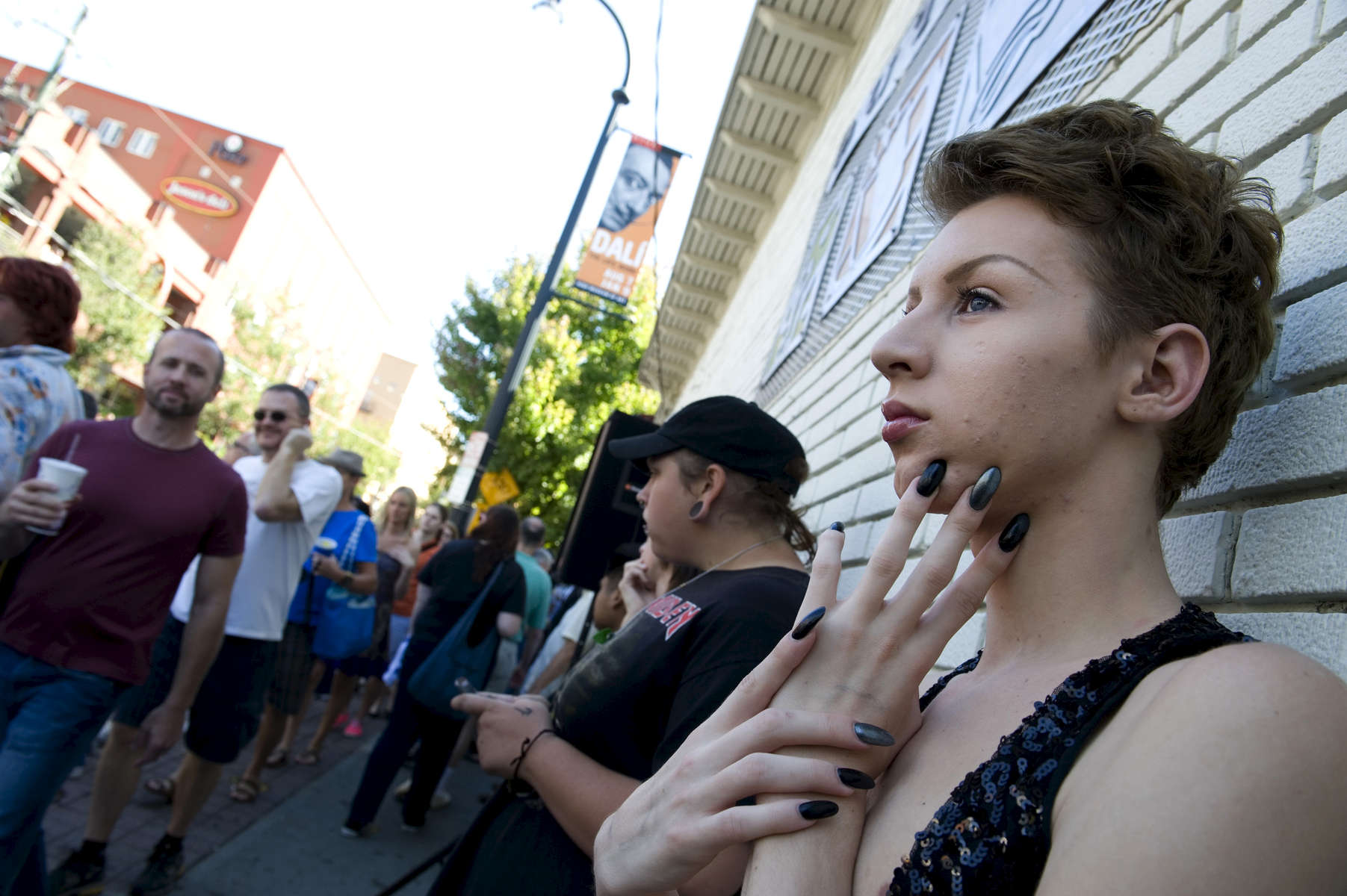Mitch Le Luxe, a transgender teen, watches the crowd at  Gay Pride festival. He moved to Atlanta from rural Arkansas. In the midst of the conservative  and often bigoted South, Atlanta is considered an oasis of acceptance of the transgender community.