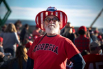 Thousands of Trump supporters converged on small town for Georgia Victory Rally to show support for President Donald Trump and two Republican incumbent U.S. senators Kelly Loeffler and David Perdue, who face democratic challengers in special run run-off election January 5, 2021. The election could decide control of the U.S. Senate.Pictured: Trump supporter waits for rally to begin