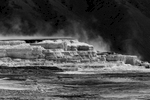 Mammoth Hot Springs, Wyoming, USAImage No: 17-009113-bw   Click HERE to Add to Cart