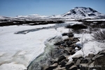 Landscape photograph of a meltwater stream from the Taylor Highway in Nome Alaska