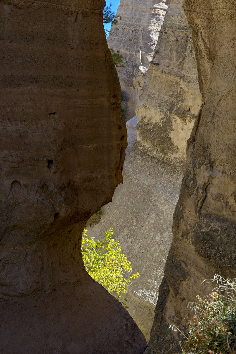 Slot Canyon on the Hiking Trail: New Mexico: The American West