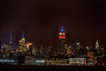 Nightscape shot with Empire State & Chrysler BuildingsImage No: 13-033084   Click HERE to Add to Cart
