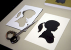 Silhouette artist Karl Johnson creates miniature shadow masterpieces freehand, one of about a dozen people in the United States who make their living in this field. 