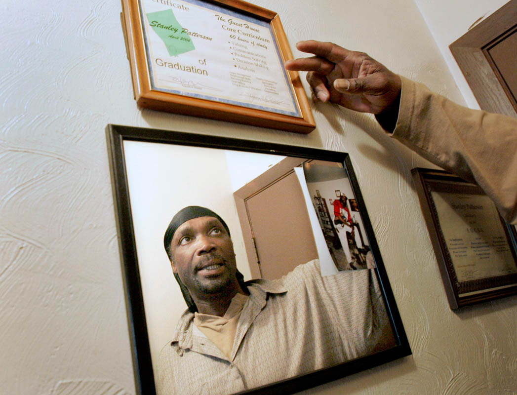 The Guest House, a homeless shelter, has been able to secure government funds to help people like Stan Patterson secure safe housing. Stan, who has major depression and other mental illnesses, is proud of his life and placed all his certificates from programs he has completed at The Guest House in the entry way of his Milwaukee apartment. 