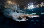 United States Paralympian Anastasia Pagonis swims at Farmingdale School District Aquatics Center on May 23, 2024 in Farmingdale, New York.  Pagonis has autoimmune retinopathy which led her sight to decrease at the age of 11, and she lost her vision by the age of 14.  She competed in the swimming competition at the Tokyo 2020 Paralympic Games where she won a gold and bronze medal respectively in the 400m Freestyle S11 and 200-meter Individual Medley S11.  An S11 athlete is the most severe form of visual impairment. S11 swimmers all swim with blacked-out goggles to ensure a level playing field, blocking out all light so it's like swimming with a blindfold. She will be competing in the 400m Freestyle S11 at the 2024 Paralympic Games this summer in Paris, France. 