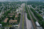 An aerial view of protesters marching to demonstrate the death of George Floyd on June 04, 2020 in Merrick, New York.  Minneapolis Police officer Derek Chauvin was filmed kneeling on George Floyd's neck. Floyd was later pronounced dead at a local hospital. Across the country, protests against Floyd's death have set off days and nights of rage as its the most recent in a series of deaths of black Americans by the police.  