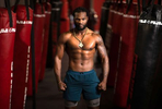 Former WBA Light Heavyweight Champion boxer Marcus Browne poses for a portrait at the Impact Zone fitness and sports performance training facility on July 17, 2020 in Norwood, New Jersey.   In addition to his normal boxing workouts, Browne has been experimenting with alternative training methods to improve his fitness during the coronavirus pandemic as he seeks to regain the Light Heavyweight Championship. More than 3,680,000 people in the United States have been infected with the coronavirus and at least 141,000 have died. 