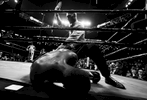 Charles Hatley is knocked out in the sixth round by Jermell Charlo during their WBC junior middleweight title bout at the Barclays Center on April 22, 2017 in New York City. 