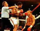 Ray Mercer knocks out Tommy Morrison in Atlantic City on October 18, 1991. 
