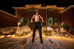 Loneil Jenkins exercises in front of his home after training with his virtual Fitness Trainer Dennis Guerrero on December 17th, 2020 in Oceanside, New York.  In March of 2014, Dennis Guerrero and his business partner opened a gym on Long Island. The pair shared a passion for fitness, a dream of creating a local community of like-minded people and a willingness to take a risk. Over the next six years, hundreds of members experienced and embraced a unique environment that fostered a palpable energy, helping athletes of all ages and abilities reach their potential.  The gym became a place to share achievements, work through losses and overcome illness. But like so many other businesses, it seemingly had no way of overcoming the financial impact and ongoing uncertainty of a global pandemic. With the arrival of Covid-19, the gym shut its doors back in March, with no idea when it would reopen. The owners, though, were far from done. They lent out every piece of equipment they owned to the gym’s members, continued to pay their staff and worked to set up outdoor classes in hopes of keeping their membership active and healthy. As the shutdown stretched on, it became clear that the physical gym was closed for good.  They have since reinvented themselves and are now called Life Outside the Box.  Their business model has changed drastically, and all their workouts have gone virtual.  The workouts are conducted by a small group of fitness trainers led by Guerrero.  The members pay a monthly fee and can take live Zoom fitness classes.  They are coached by the virtual trainers in real time.  More and more people have reconstructed their garages, spare rooms, backyards, and basements into home gyms since the COVID-19 pandemic hit the United States.  