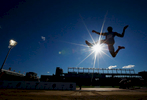 Tyrone Smith of Bermuda competes in the Men's Long Jump final at the Pan Am Games  on July 22, 2015 in Toronto, Canada. 