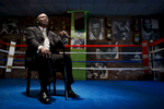 Joe Frazier, Former Heavyweight Champion of the world  poses for a portrait on March 18, 2009 at his boxing gym in  Philadelphia, Pennsylvania. 