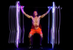 CrossFit Athlete Doug Brennan performs a power snatch during a Life Outside the Box photo shoot on May 18, 2021 in Williston Park, New York.