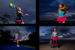 Anna Leigh Waters of the United States during a photo shoot on April 24, 2023 in Fort Lauderdale, Florida. The 16-year-old Waters is currently the No. 1 player in world in women’s professional pickleball and competes in all three divisions: Women’s Doubles, Mixed Doubles, and Singles. Waters, who started playing pickleball in 2017, became the youngest professional player and tournament champion at the age of 12.