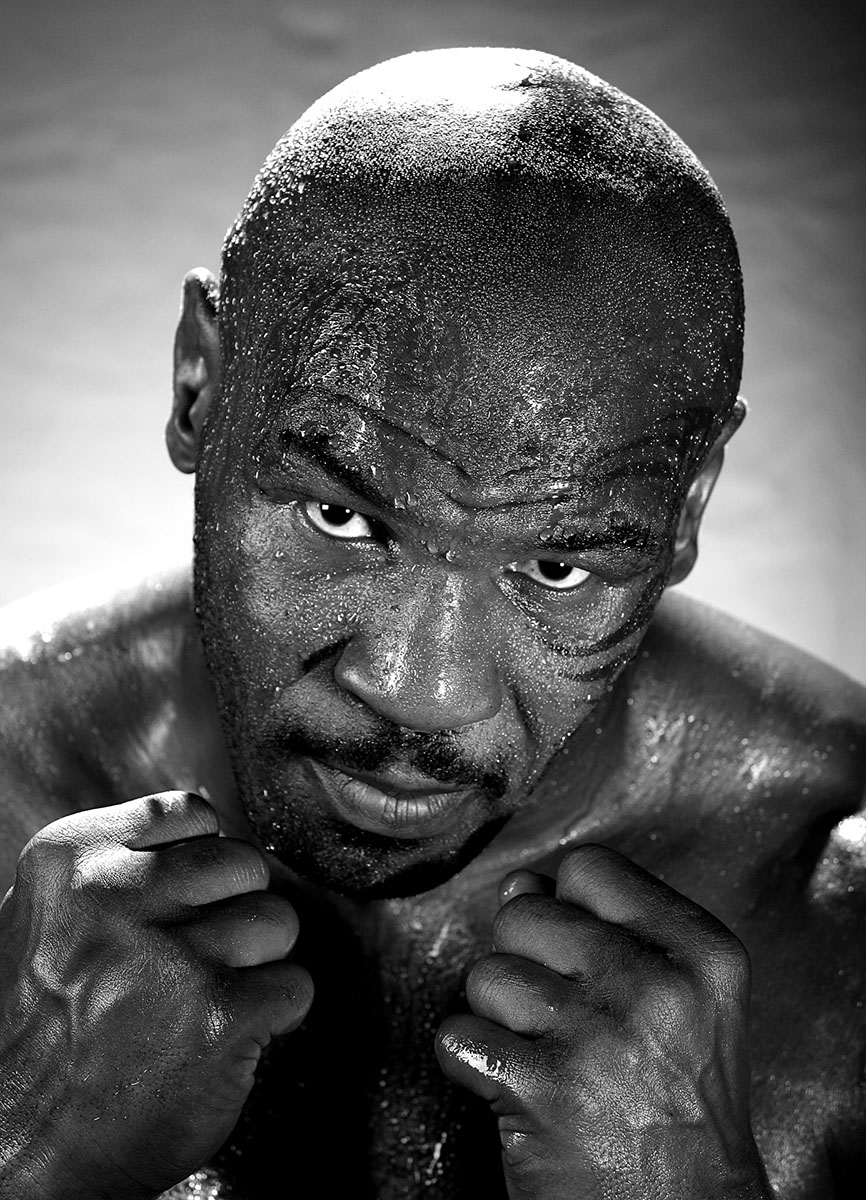 Former Heavyweight Champion Mike Tyson poses at the Central Boxing Club on May 27 in Phoenix Arizona. 