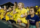 Fans look on as the The Savannah Bananas play their home opener against the Party Animals at Grayson Stadium on February 25, 2023 in Savannah, Georgia.   