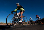 Senior athlete Gary Prahl competes in the cycling road race during the Huntsman World Senior Games on October 11, 2019 in St. George, Utah.