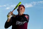Senior Softball player Mike Loyer aged sixty nine, poses for a portrait during the Huntsman World Senior Games on October 11, 2019 in St. George, Utah. 
