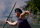 Senior athlete Linda Cohn aged sixty six competes in the Javelin event during the Huntsman World Senior Games on October 14, 2019 in St. George, Utah. Cohn is the world record holder in the Javelin in her age group of 65-70 years old. 