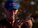 Senior athlete Leroy Wold aged seventy eight poses for a portrait at the Horse shoes competition during the Huntsman World Senior Games on October 16, 2019 in St. George, Utah.