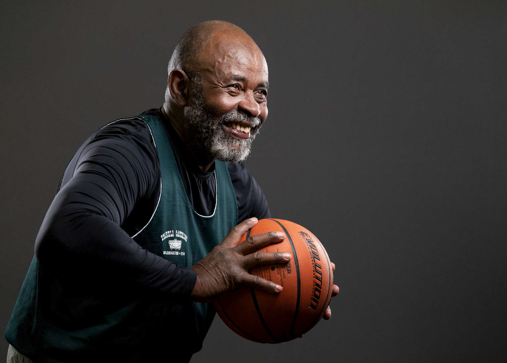 Senior basketball player Herb Ballard aged seventy six, poses for a portrait during the Huntsman World Senior Games on October 11, 2019 in St. George, Utah. 